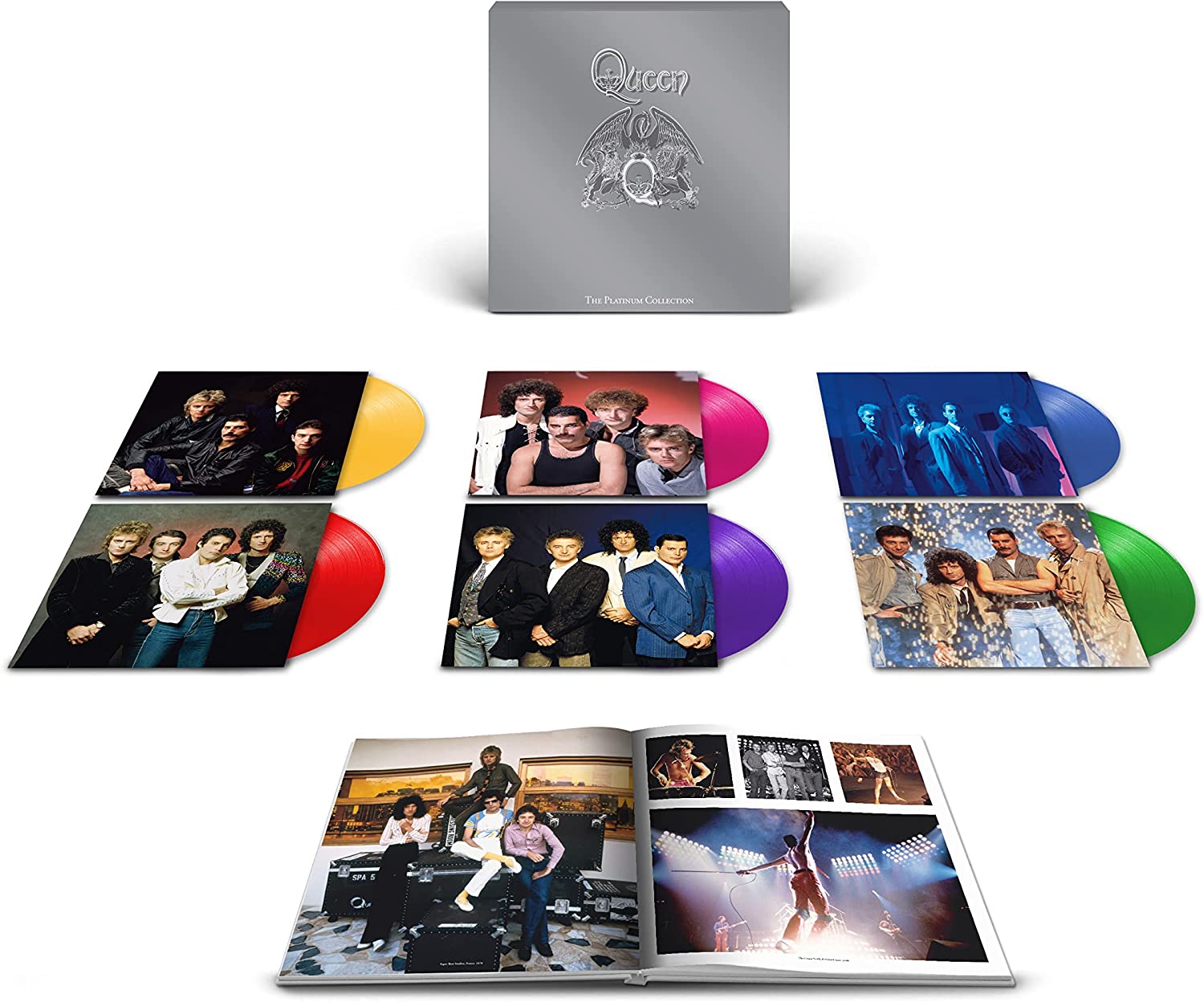 QUEEN - THE PLATINUM COLLECTION (BOX 6 LP COLORATI LIMITED + BOOKLET FOTO)