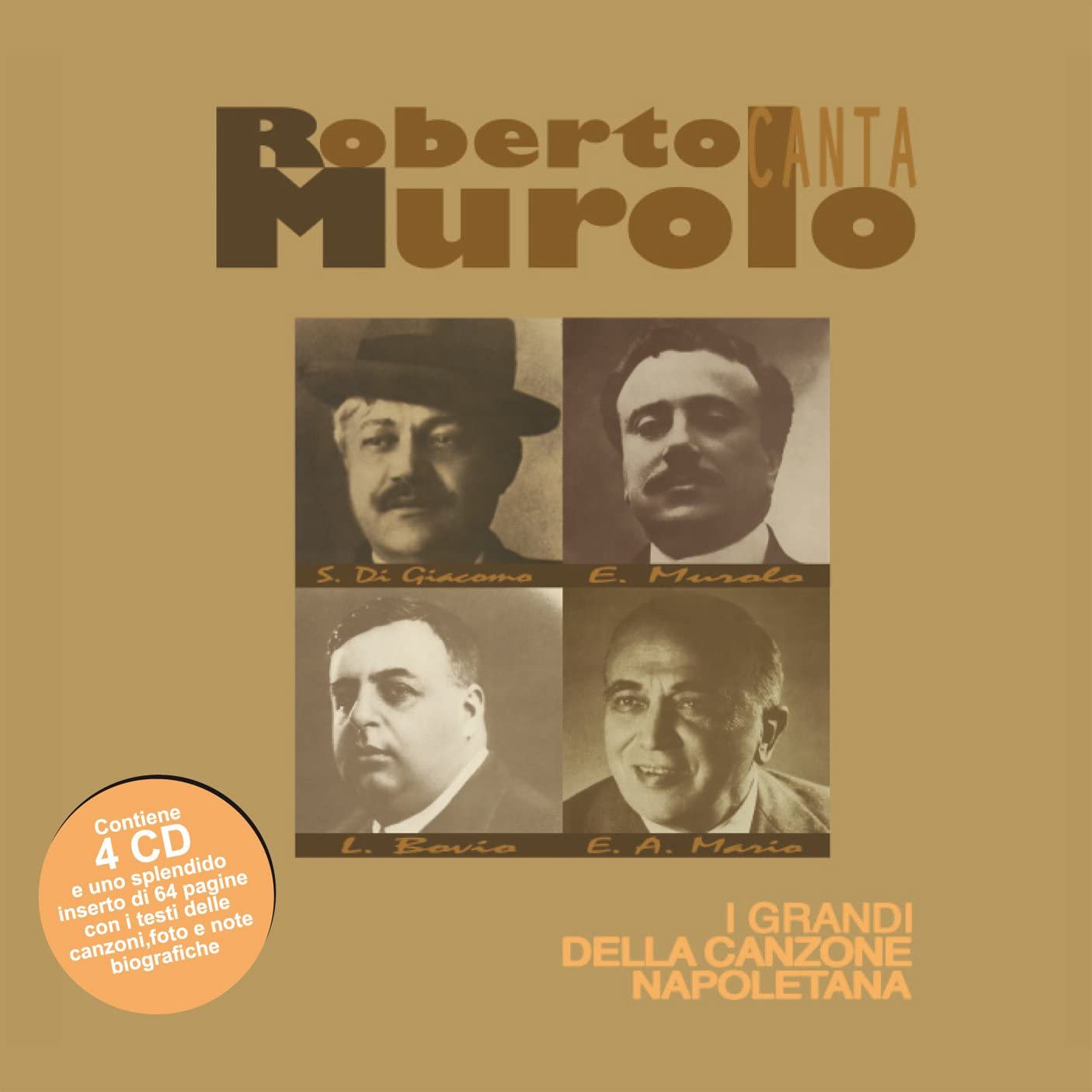 ROBERTO MUROLO - CANTA I GRANDI DELLA CANZONE NAPOLETANA (4 CD)